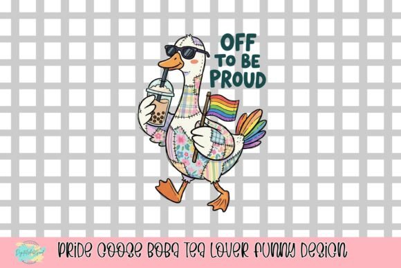 Download Pride Goose Boba Tea Lover Funny Design - Funny design Collection